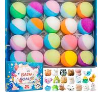 GDXINYES Bath Bombs for Kids, with Surprise Inside, 20 Pieces, Bath Bombs Gift Set with Toys for Toddlers, 3-12 Years, Christmas, Easter, Basket Stuffer, Birthday