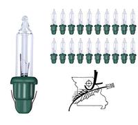 GE 20x Mini 2.5 Volt Clear Christmas Light Bulbs Replacement Tree Lights Indoor or Outdoor by JL Missouri Parts