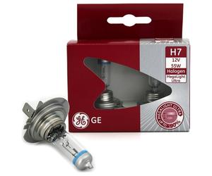 GE 499 H7 12V 55W Halogen Megalight Ultra +90% General Electric 58520SXU DUO BOX