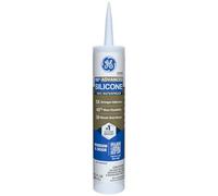 GE Advanced Silicone Caulk for Window & Door - 100% Waterproof Silicone Sealant, 5X Stronger Adhesion, Shrink & Crack Resistant - 10oz Cartridge, Clear, Pack of 1