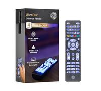 GE Backlit Universal Remote Control for Samsung, Vizio, LG, Sony, Sharp, Roku, Apple TV, TCL, Panasonic, Smart TV, Streaming Players, Blu-Ray, DVD, Simple Setup, 4-Device, Graphite, 48848