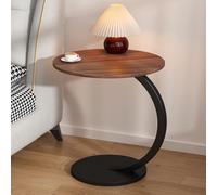 ge Black Sofa Side Table on Wheels Mobile End Table for Living Room & Office Stylish Storagion Modern Furniture Accent Piece