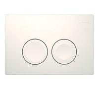 Geberit Flush Plate Delta25 White Plastic Dual Flush System 115125115