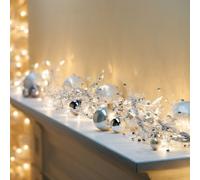 GE Glitter Gem Light Up Garland with 100 Clear Bulbs (2.7M) 9ft