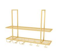 ge Hanging Wine Rack Ceiling-Mounted Wine Shelf for Bars/Restaurants/Kitchens Rustic Wine Storage Display (Size: 120 x 30 x 80 cm)