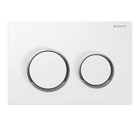 Geberit Flush Plate Kappa21 Chrome/White Plastic 142 x 212 x 14mm 115240KJ1