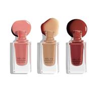 Ge.l FX Nail Paint - Bare Essentials | Peony, Naked, Cocoa | 8ml x 3 | Ultra-Glossy Shine | 14-Day Long-Lasting Wear | Chip-Resistant & Quick-Dry Formula | Vegan & Paraben-Free | Nude Nail Polish Set