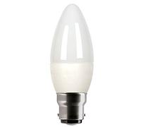 GE LED Candle B35 6W BC Opal Very Warm White Dimmable