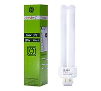 GE Lighting 12866 Quad Plug-in Dimmable Compact Fluorescent Bulb A With Energy Rating 1200 Lumens 12866, 18 W, White