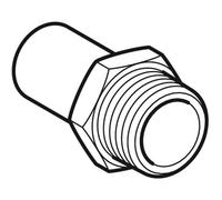 Ge Mapress C-Steel Connector Adapter with Ag And Rack End d35-R1 1/4 Galvanized