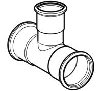 GE Mapress C-Steel T-Piece Reduced D42-22-42 Galvanized