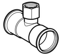 GE Mapress C-Steel T-Piece With IG D18-Rp1/2-18 Galvanized