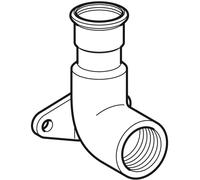 GE Mapress Stainless Steel Connection Angle 90° D18-Rp1/2