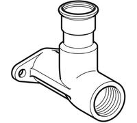 GE Mapress Stainless Steel Connection Angle 90Deg Offset D18-Rp1/2