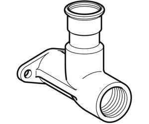 GE Mapress Stainless Steel Connection Angle 90Deg Offset D18-Rp1/2