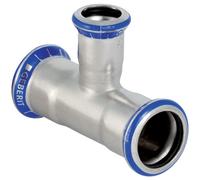 Geberit Plumbing Fittings Mapress T-piece in stainless steel reduced d18-15-18