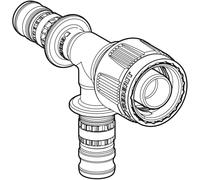 GE Mepla Transition T-Piece With MasterFix PVDF D20-D20-MF20
