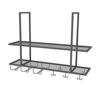 ge Metal Wine Rack Ceiling-Mounted Bottle Holder Stylish Wine Storage for Bars & Restaurants Elegant Wine Display Shelves for Home Décor Perfect for Wine Lovers