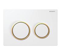 GE Omega20 Bed Pl., For 2-Quantity Sp. White / Gold Plated
