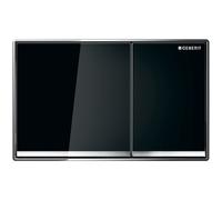 GE Omega60 Bed Pl., For 2-Quantity Sp. Black Mirrored/High Gloss Chrome Plated