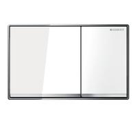 GE Omega60 Bed Pl., For 2-Quantity Sp. White Mirrored / High Gloss Chrome Plated