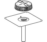 GE Pluvia Roof Water Inlet With Connection Plate D56 12L/S