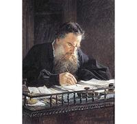 Ge Portrait Leo Tolstoy Writing Painting Large Wall Art Print Canvas Premium Mural