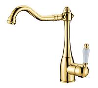 ge Rustic Kitchen Faucet 360° Swivel Brass Sink Mixer Tap Nostalgic Style Durable and Functional Perfect for Home Remodeling or Modern Rustic Decor.