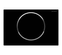 Geberit Flush Plate Sigma10 Chrome/Black Plastic 164 x 246 x 14mm 115758KM5