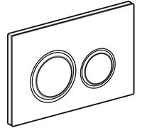 WC Flush Plate Geberit Sigma50 Dual flush White/Glossy Glass/Red Gold 115650SI1