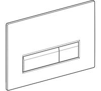 GE Sigma40 Bed Pl., For 2-Quantity Sp. Glass White / Brushed Aluminum