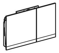 Geberit 115.796.GH.1 Dual-Flush Actuator Plate, Brushed Chrome