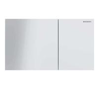 Geberit 115.622.SI.1 SIGMA70 Plate for Cassettes Glass/BCO, White Glass