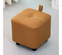 ge Small Ottoman Stool - Padded Footrest Cube for Sofa Pouffe Footstool End of Bed Bench Entryway & Bedroom Change Shoes Seat (30CM Height)