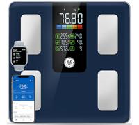 GE Smart Scale for Body Weight, BMI, Body Fat, Muscle Mass, Digital Bathroom Scales 225kg/500lbs for Bluetooth Weight Monitor Large Platform Weighing Machine Health Analyzer with App