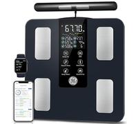 GE Smart Scales, Body Composition Scale with Handles 50 Metrics 180kg Black