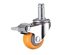 ge Swivel Castor Wheels 1/1.25/1.5/2 Inch - Heavy-Duty Rubber Furniture Casters for Trolleys 1pc (G 1.5 inch) - Smooth Rolling Mobility