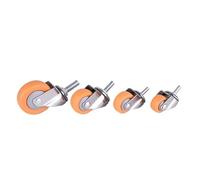 ge Swivel Castor Wheels for Furniture - Rubber Trolley Casters Available in 1/1.25/1.5/2 Inch Sizes - 1pc 1.0 Inch Diameter Casters for Smooth Mobility