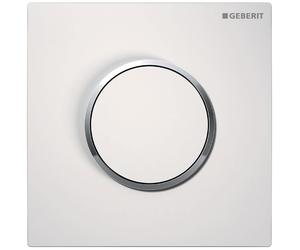 Ge Ur-Strg. With Pneumatic Spülausl. Betpl. Type 10 White/Polished Chrome/White