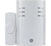 GE Wireless Plug-in Door Chime with One Push Button (2 Pack), 19298