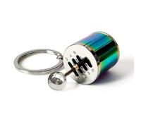 Gea Box Keychain 6 Speed Manual Transmission Shift Lever Keyring Mini Car Gear Shift Stick Knob Keyring Manual Transmission Gearbox Key Chain Creative Car Key Fob Keychain Accessories(Colorful)