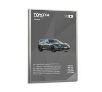 GEAD JDM Sports Car Poster for Supra MK4 Japanese Street Racing Car Decorative Painting Canvas Art Picture 12x18inch(30x45cm)