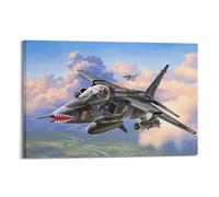 GEAD Military Aircraft Poster SEPECAT Jaguar Attack Aircraft Decorative Painting Canvas Art Picture 08x12inch(20x30cm)