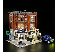 GEAMENT Bricks Light Kit For Creator Expert Corner Garage Building Blocks Model - Compatible with LEGO 10264 (Building Set Not Included)