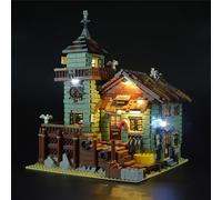 GEAMENT Bricks Light Set for Ideas Old Fishing Store Building Blocks Model Compatible with LEGO 21310 (Building Set Not Included)