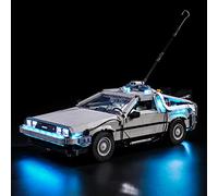 GEAMENT LED Light Kit Compatible Age 15+ with LEGO Back to The Future Time Machine - Lighting Set for Creator 10300 Model (Building Set Not Included)