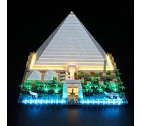GEAMENT LED Light Kit Compatible Age 15+ with LEGO Great Pyramid of Giza - Lighting Set for Architecture 21058 Model (Building Set Not Included)