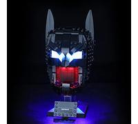GEAMENT LED Light Kit Compatible with LEGO Batman Cowl - Lighting Set for DC 76182 Model (Building Set Not Included)