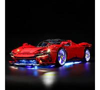 GEAMENT LED Light Kit Compatible with LEGO Ferrari Daytona SP3 - Lighting Set for Technic 42143 Building Model (Building Set Not Included)