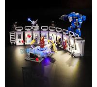 GEAMENT LED Light Kit Compatible with Lego Iron Man Hall of Armor - for 76125 Model (Building Set Not Included)